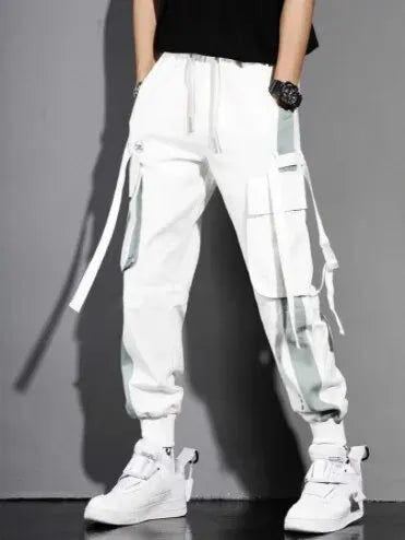 Men vintage Cargo Sweatpants