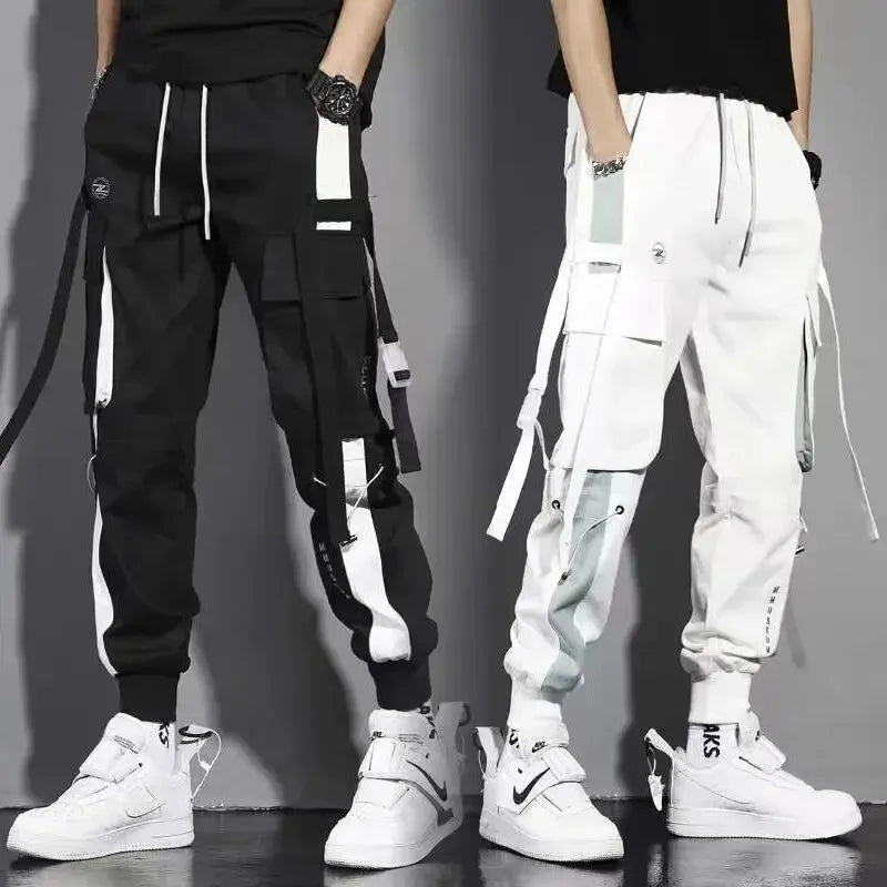 Men vintage Cargo Sweatpants