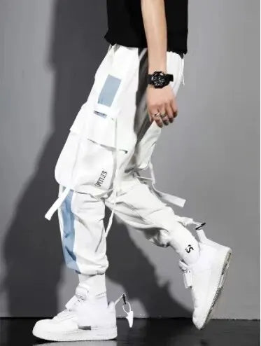 Men vintage Cargo Sweatpants