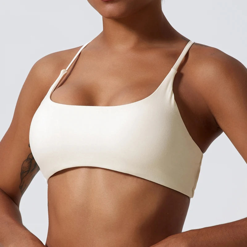 Women’s Soft Cross-Back Yoga Sports Bra
