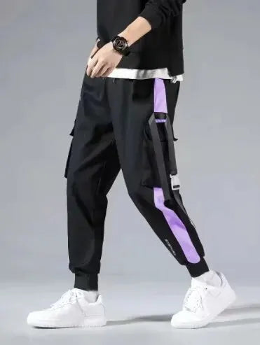 Men vintage Cargo Sweatpants