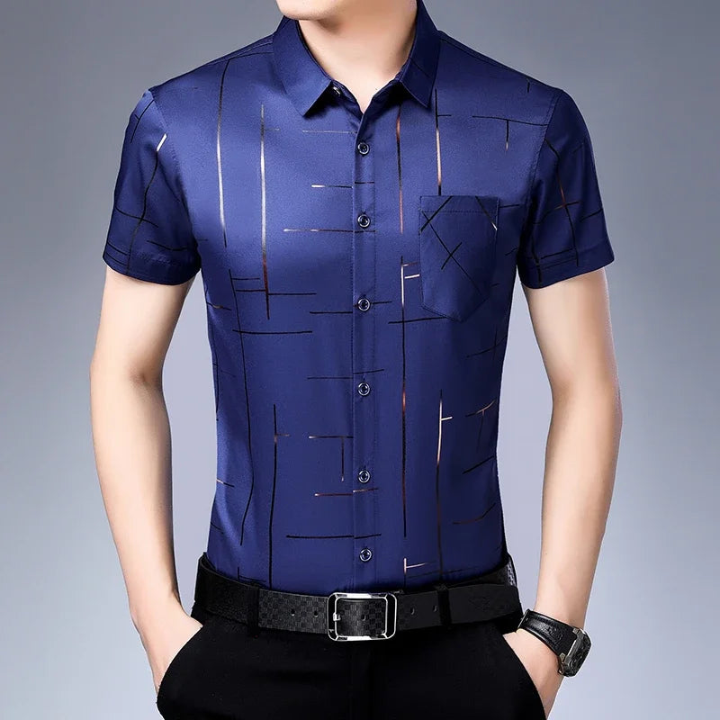 Men’s No-Iron Business Casual Shirt