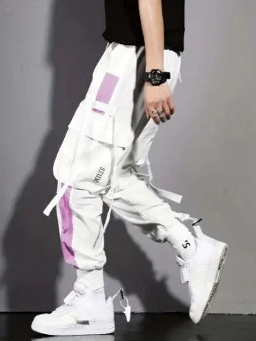 Men vintage Cargo Sweatpants