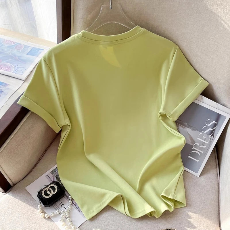 Women’s Pink Oversized Letter Tee