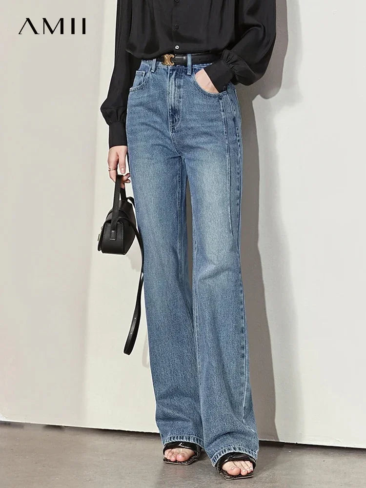 Women’s Minimalist Vintage Wide-Leg Jeans