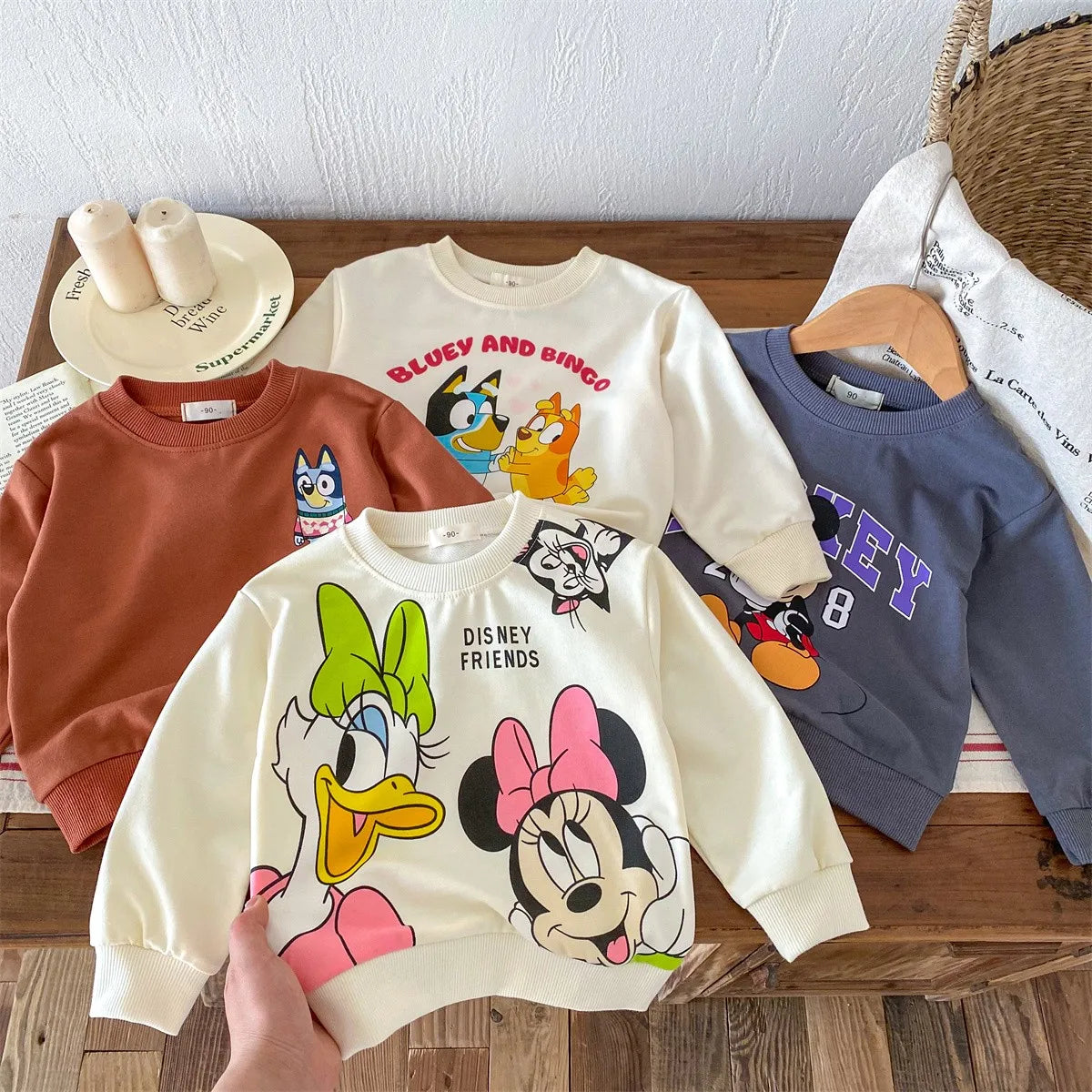 Kids’ Cartoon Print Autumn Hoodie