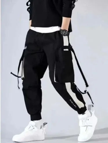 Men vintage Cargo Sweatpants