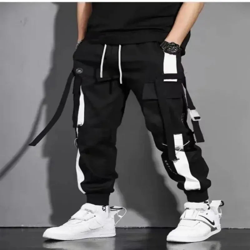 Men vintage Cargo Sweatpants