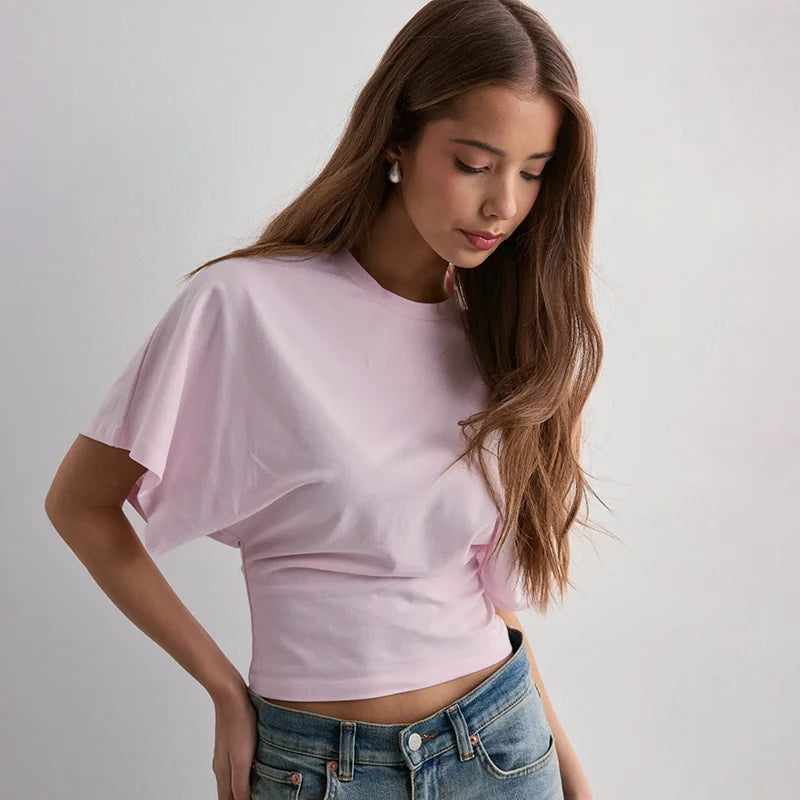 Short-Sleeve Waist-Slimming Tee