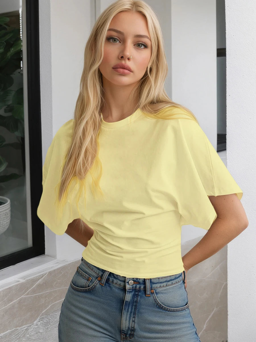 Short-Sleeve Waist-Slimming Tee