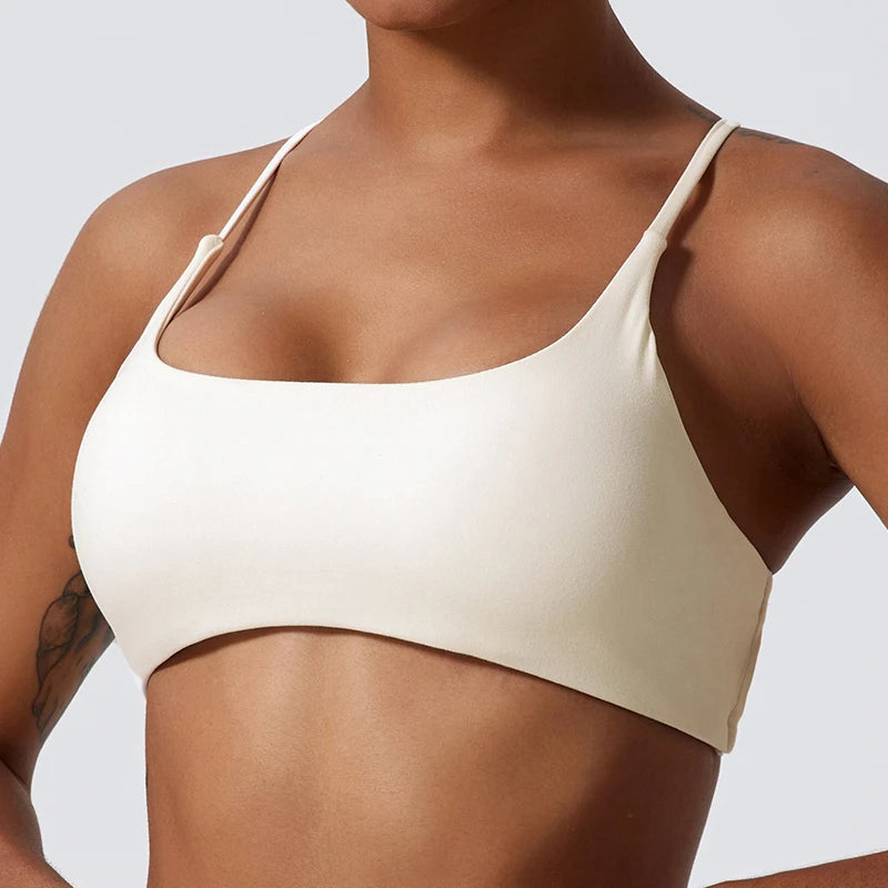 Women’s Soft Cross-Back Yoga Sports Bra