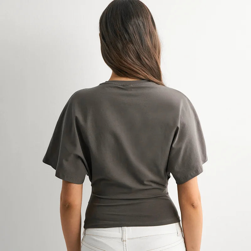 Short-Sleeve Waist-Slimming Tee