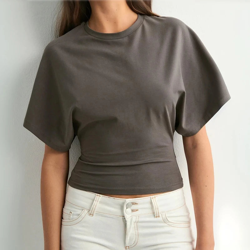 Short-Sleeve Waist-Slimming Tee