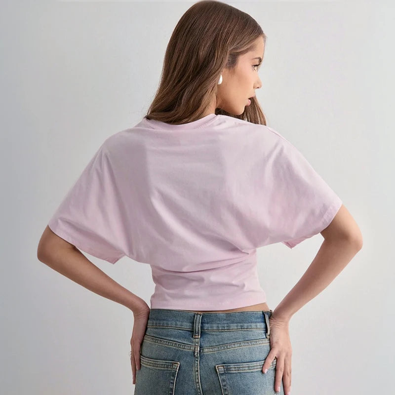 Short-Sleeve Waist-Slimming Tee