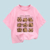 Kids’ Capybara Cartoon Summer Tee