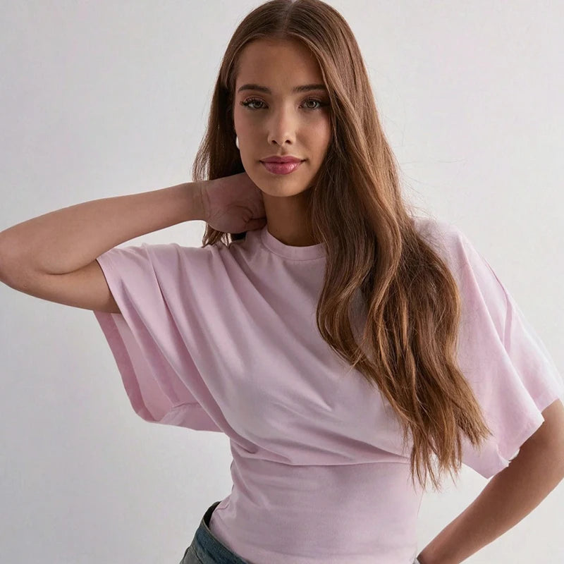 Short-Sleeve Waist-Slimming Tee