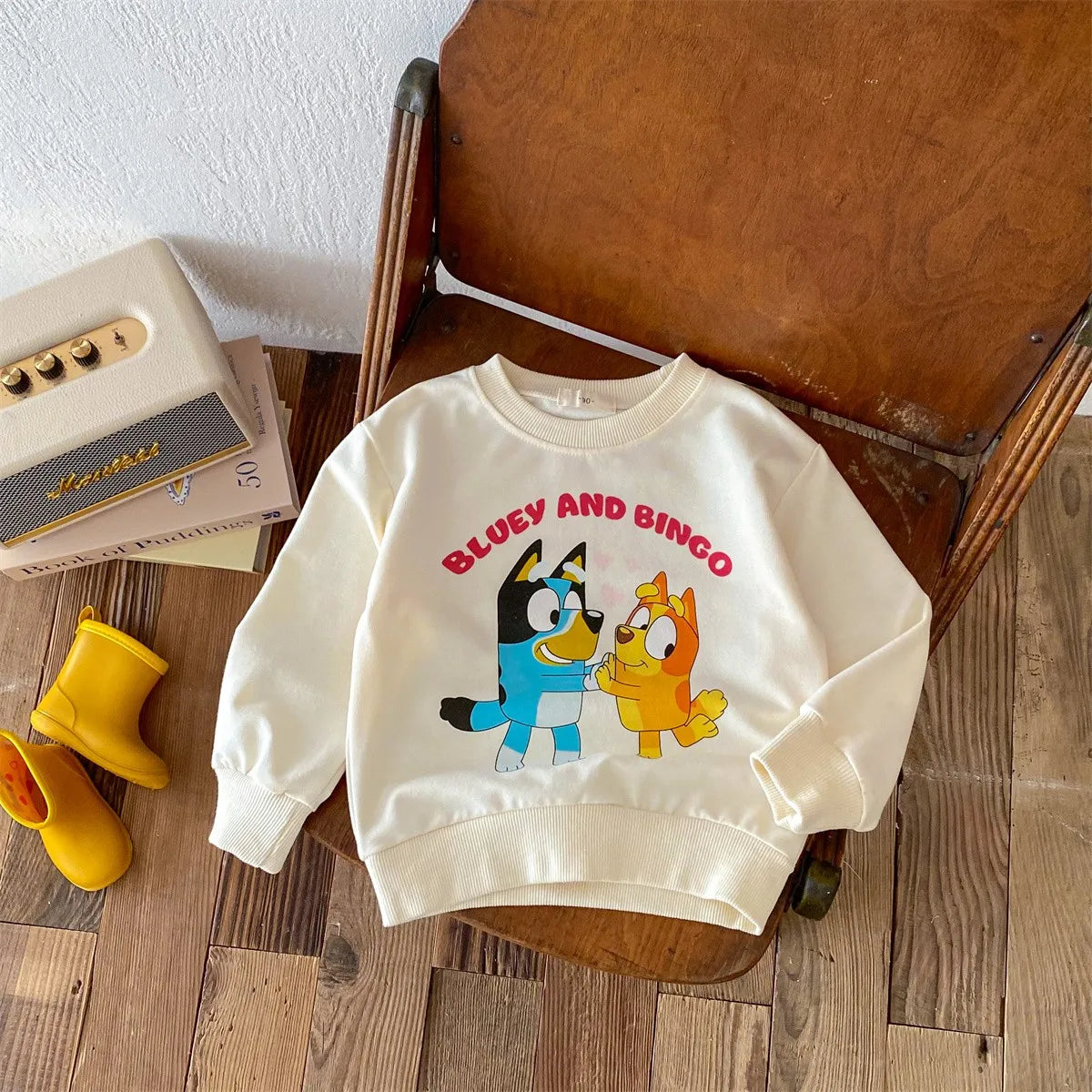 Kids’ Cartoon Print Autumn Hoodie