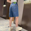 Girls’ Knee-Length Summer Jean Shorts