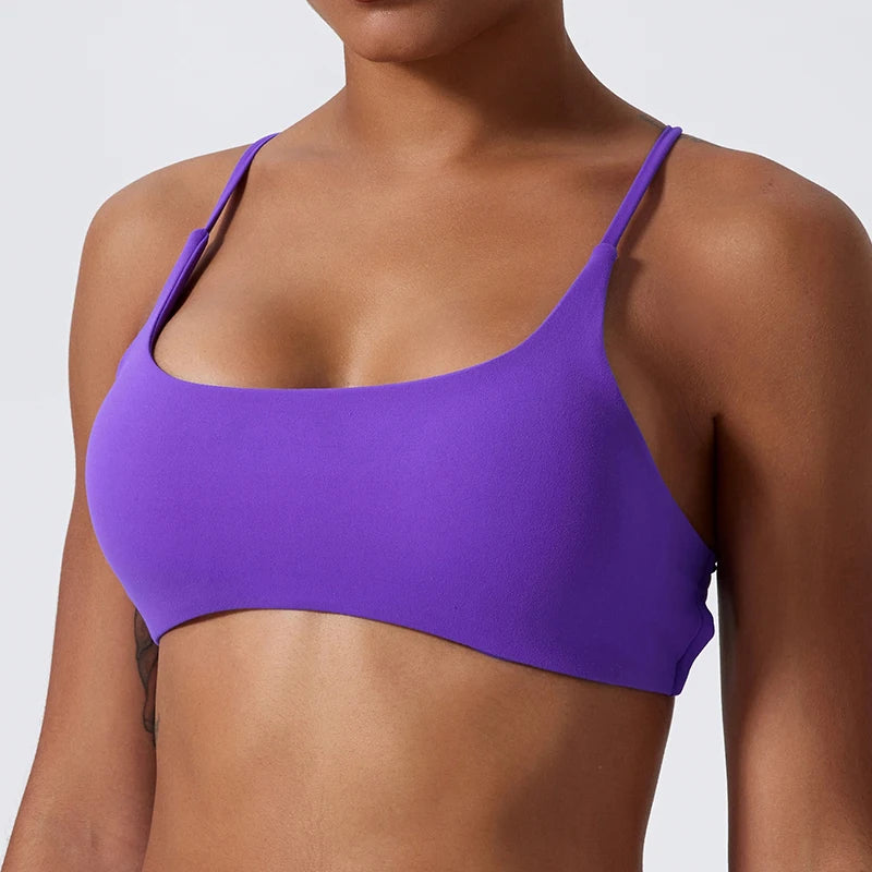 Women’s Soft Cross-Back Yoga Sports Bra