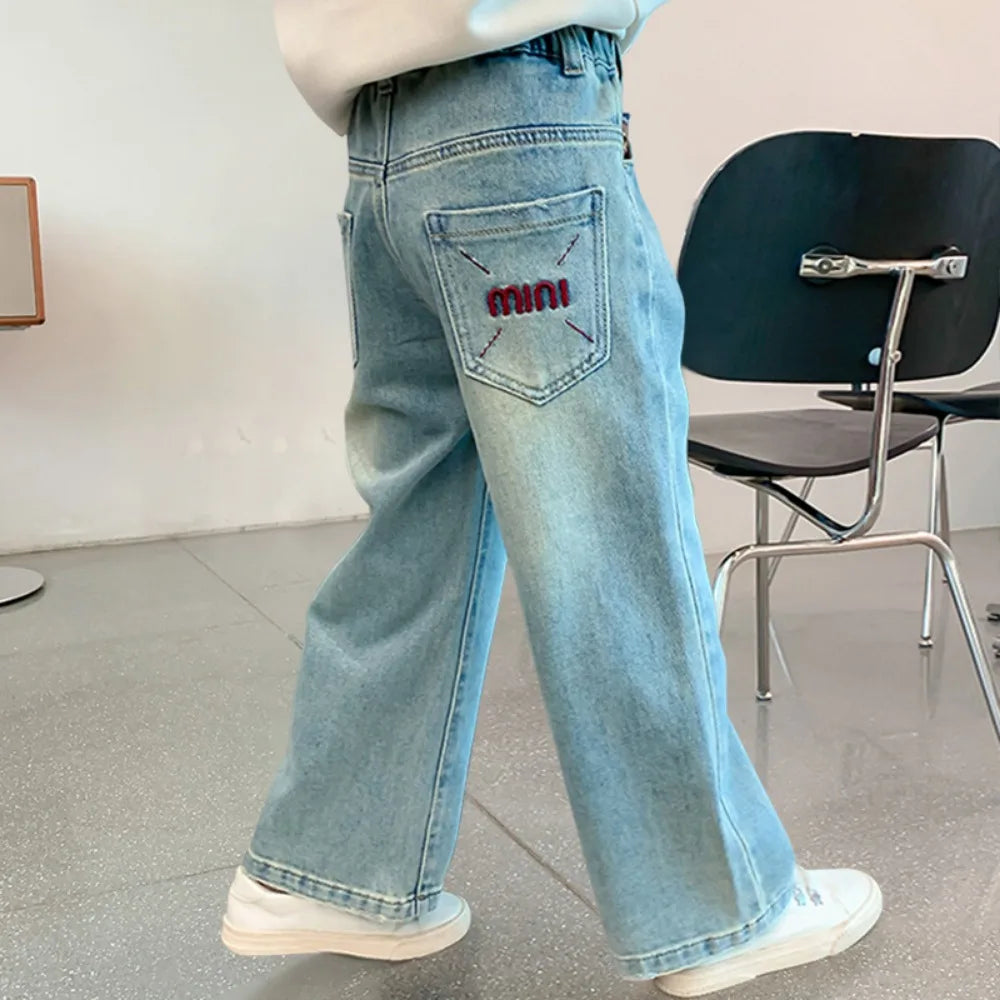 Kid  Wide-Leg Casual Jeans