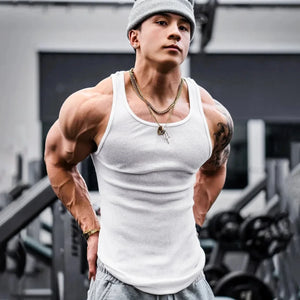Men’s Bodybuilding Gym Breathable Tops