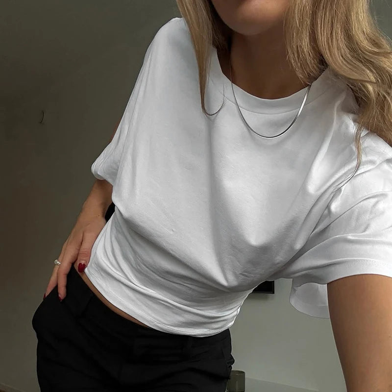 Short-Sleeve Waist-Slimming Tee