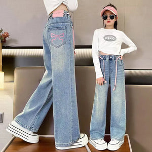 Kid  Wide-Leg Casual Jeans