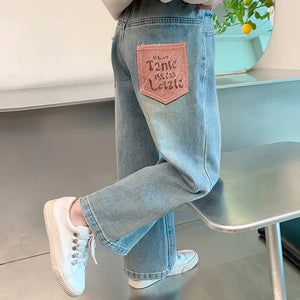 Kid  Wide-Leg Casual Jeans