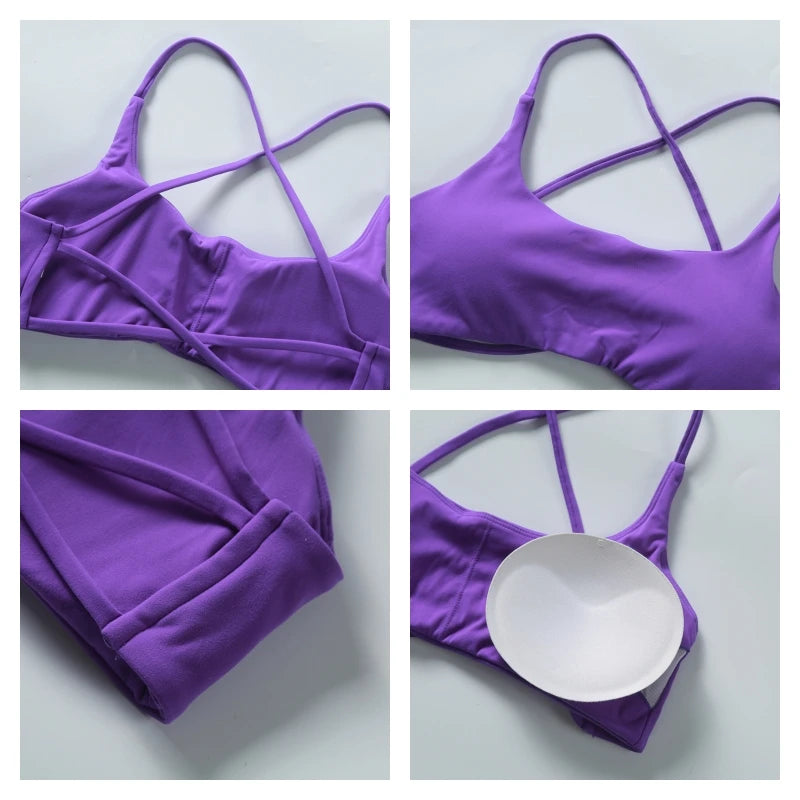 Women’s Soft Cross-Back Yoga Sports Bra