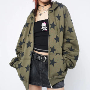 Women’s Vintage Star Zip Hoodie