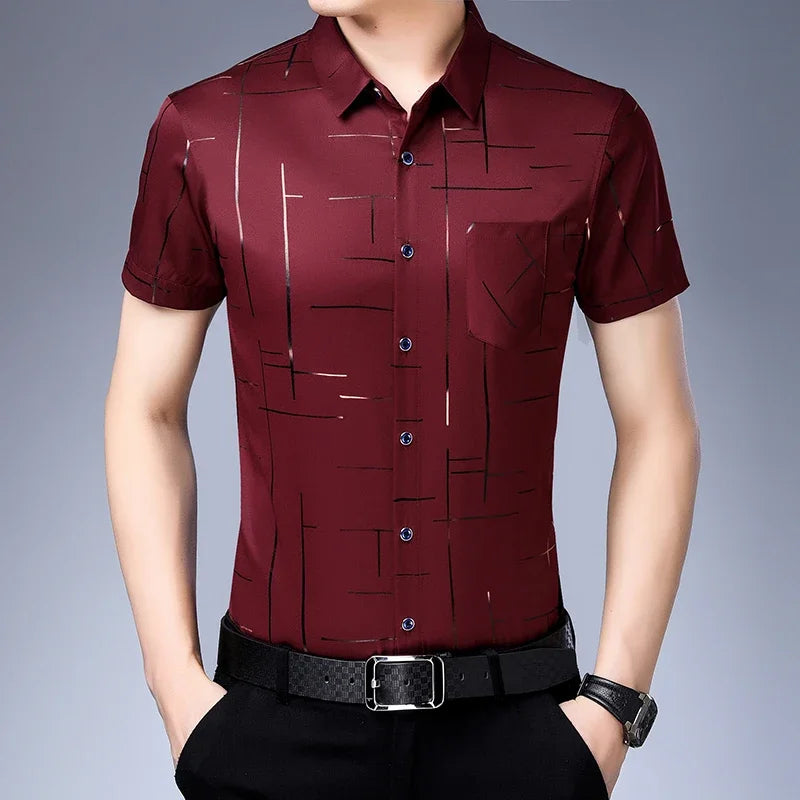 Men’s No-Iron Business Casual Shirt