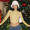 Women’s Lace See-Through Crop Top